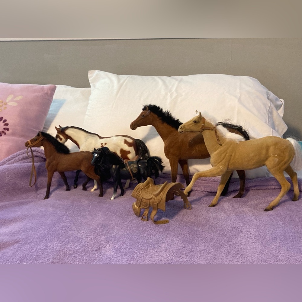 BREYER Toy Horses & Others & 2 Saddles